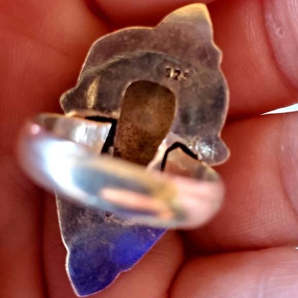 *Sale* New Fossil Coral 925 Silver Ring. - Picture 3 of 7